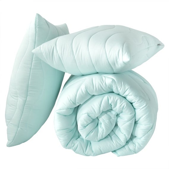 Одеяло с подушками Ideia Tropical, 220х200 см, ментоловое (8-32436) - фото 1