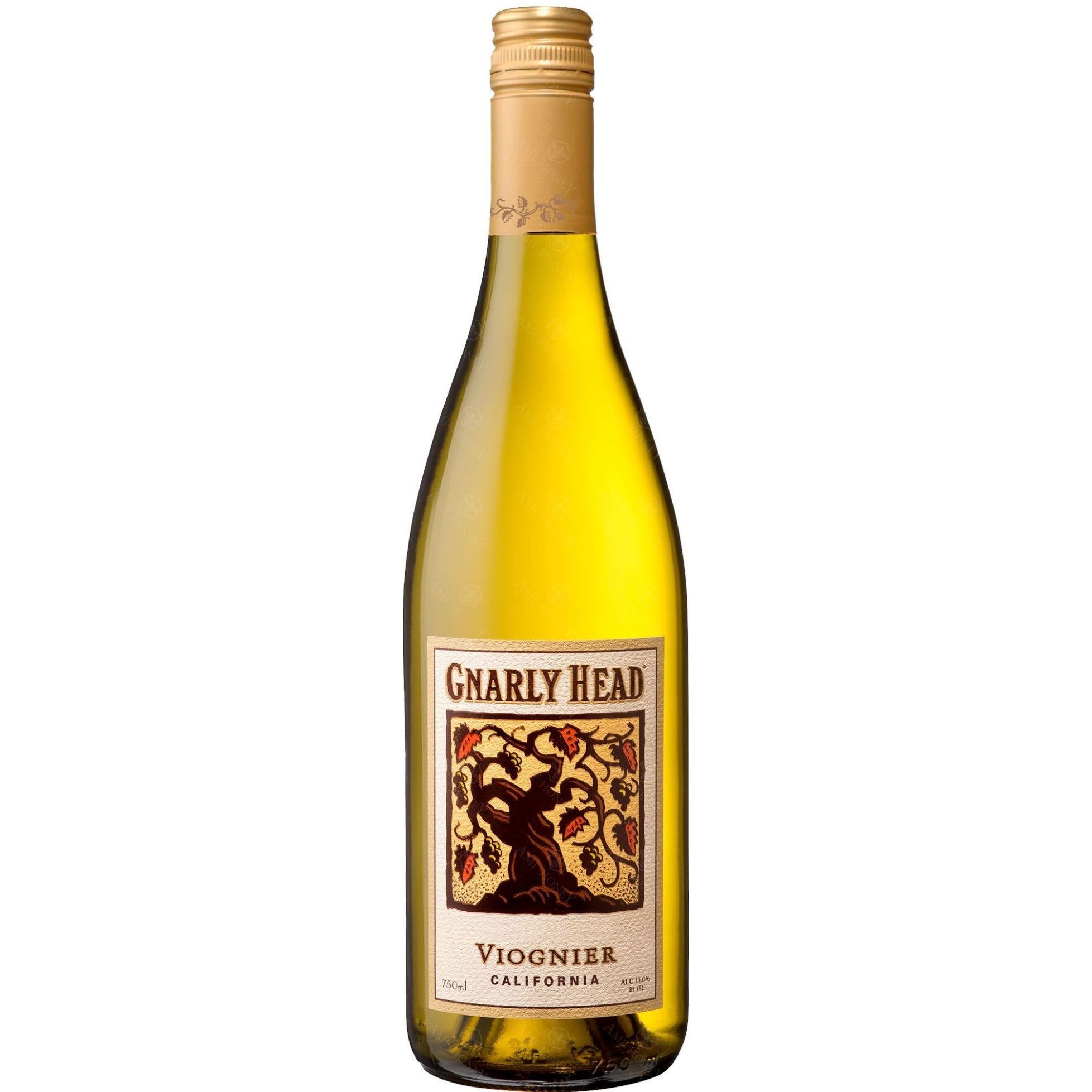Вино Gnarly Head Viognier California, біле, сухе, 13,5%, 0,75 л - фото 1