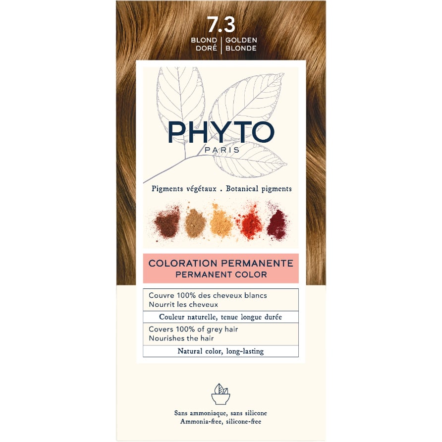 Крем-фарба для волосся Phyto Phytocolor, відтінок 7.3 (золотисто-русявий), 112 мл (РН10012) - фото 1