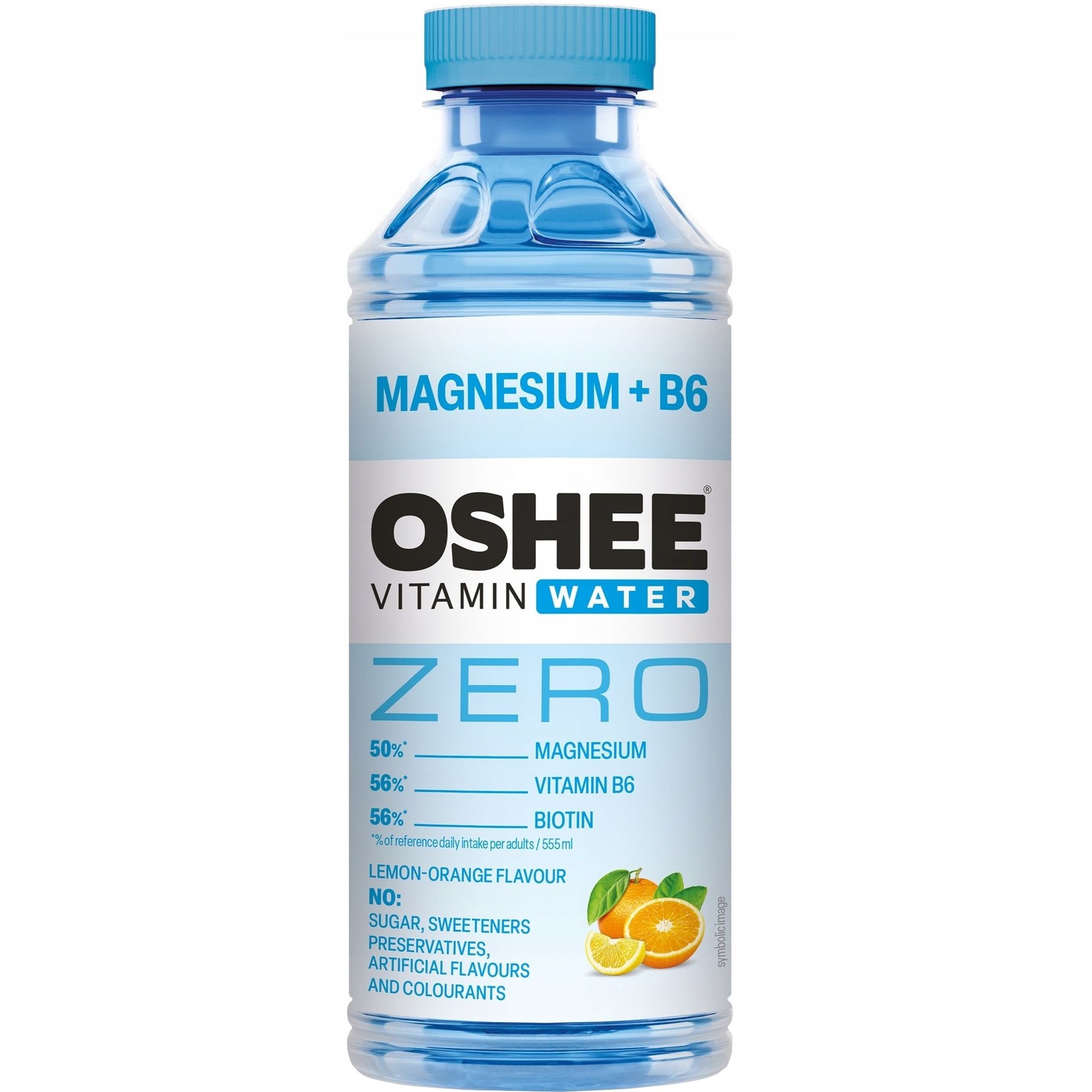 Напиток Oshee Vitamin Water Zero лимон-апельсин 0.555 л - фото 1