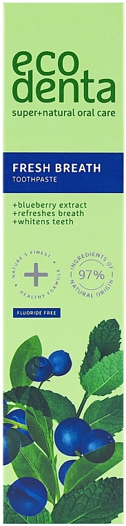 Зубна паста Ecodenta Green Line Fresh Breath Свіже дихання з чорницею 100 мл - фото 3