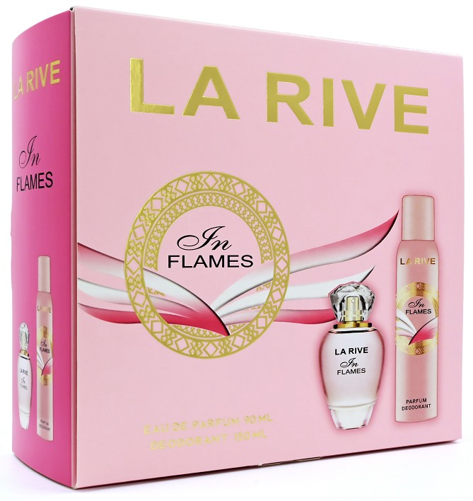 Подарунковий набір La Rive In Flames: Парфумована вода, 90 мл + Дезодорант, 150 мл - фото 1