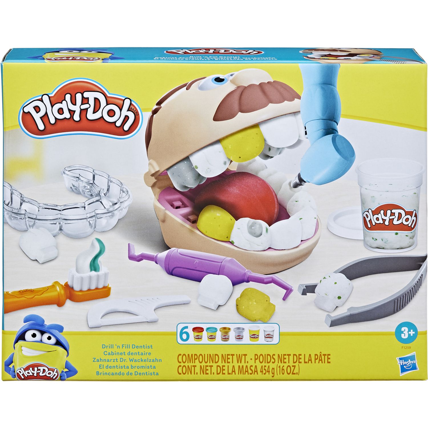Ігровий набір з пластиліном Hasbro Play-Doh Doctor Drill 'n Fill Dentist (F1259) - фото 3
