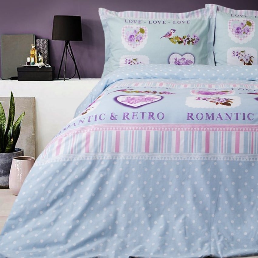 Комплект постельного белья Storway Romantic V2, ранфорс, евростандарт (2000008480710) - фото 1