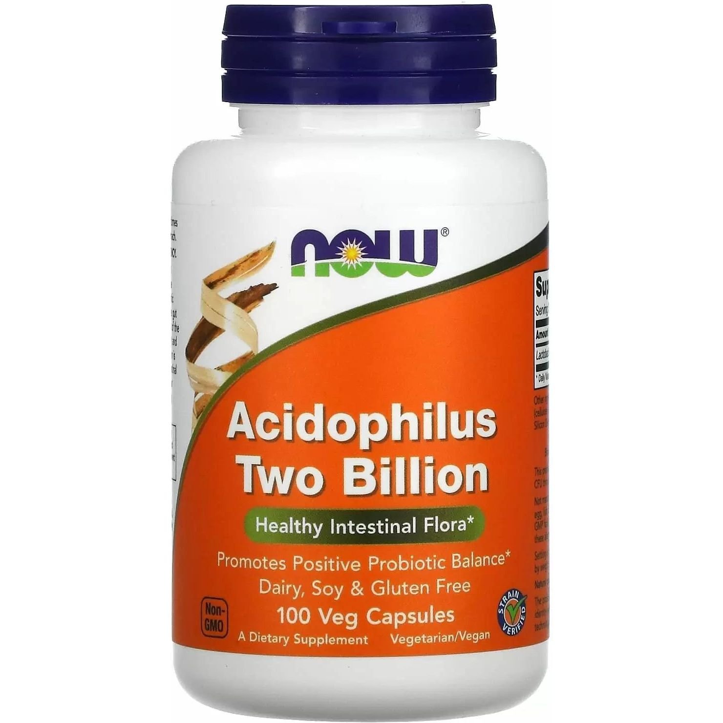 Ацидофилин Now Foods Acidophilus 2 млрд 100 растительных капсул - фото 1
