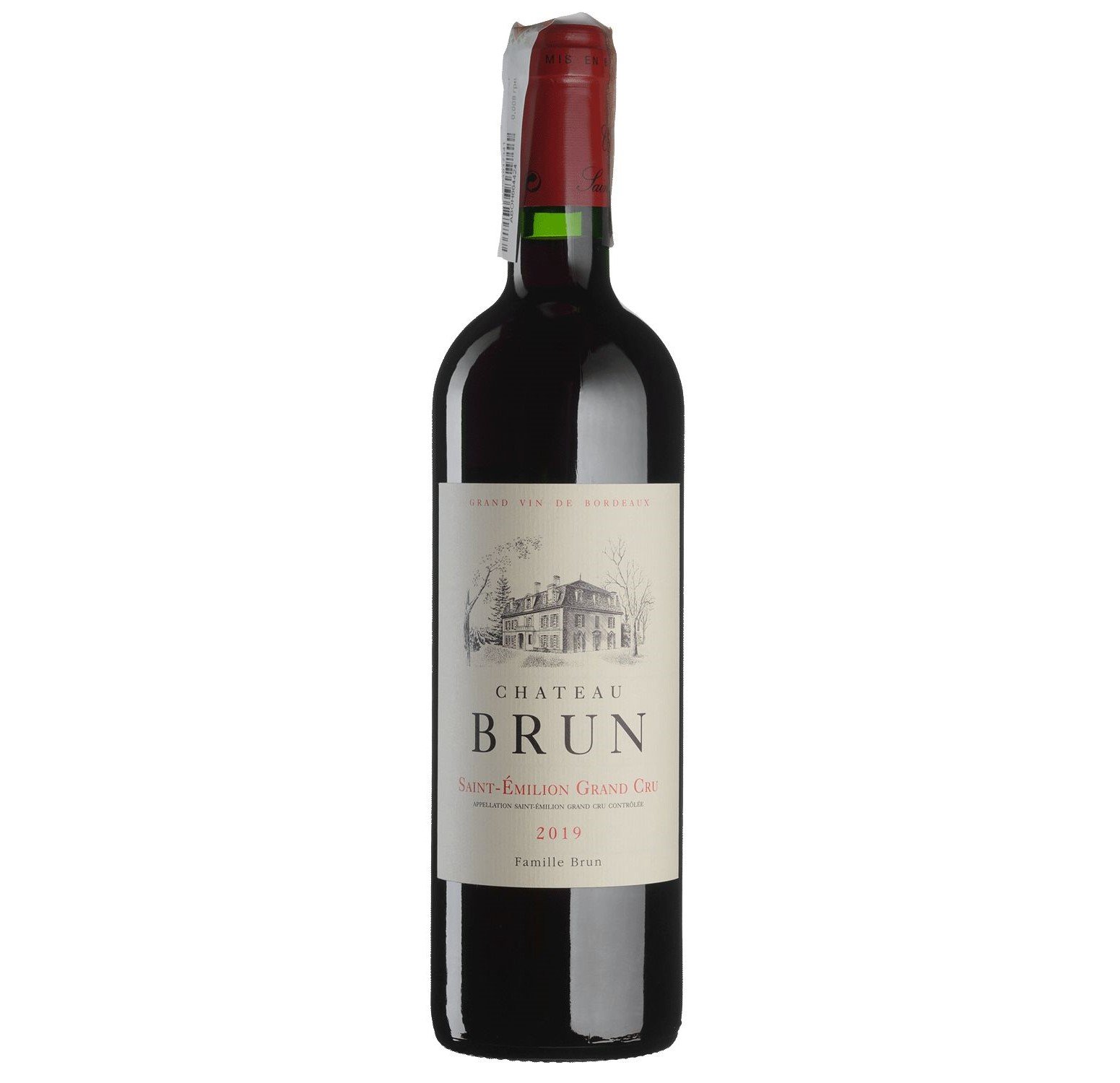 Вино Chateau Brun 2019, красное, сухое, 0,75 л - фото 1