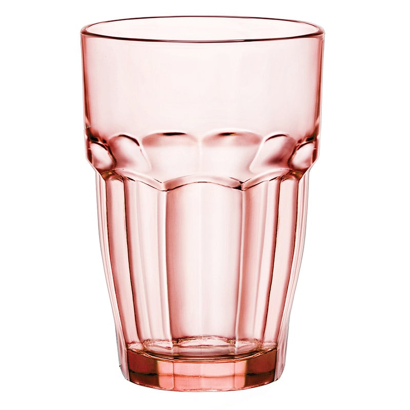 Склянка Bormioli Rocco Flora Rock Bar Peach, рожевий, 370 мл (418980B03321990) - фото 1