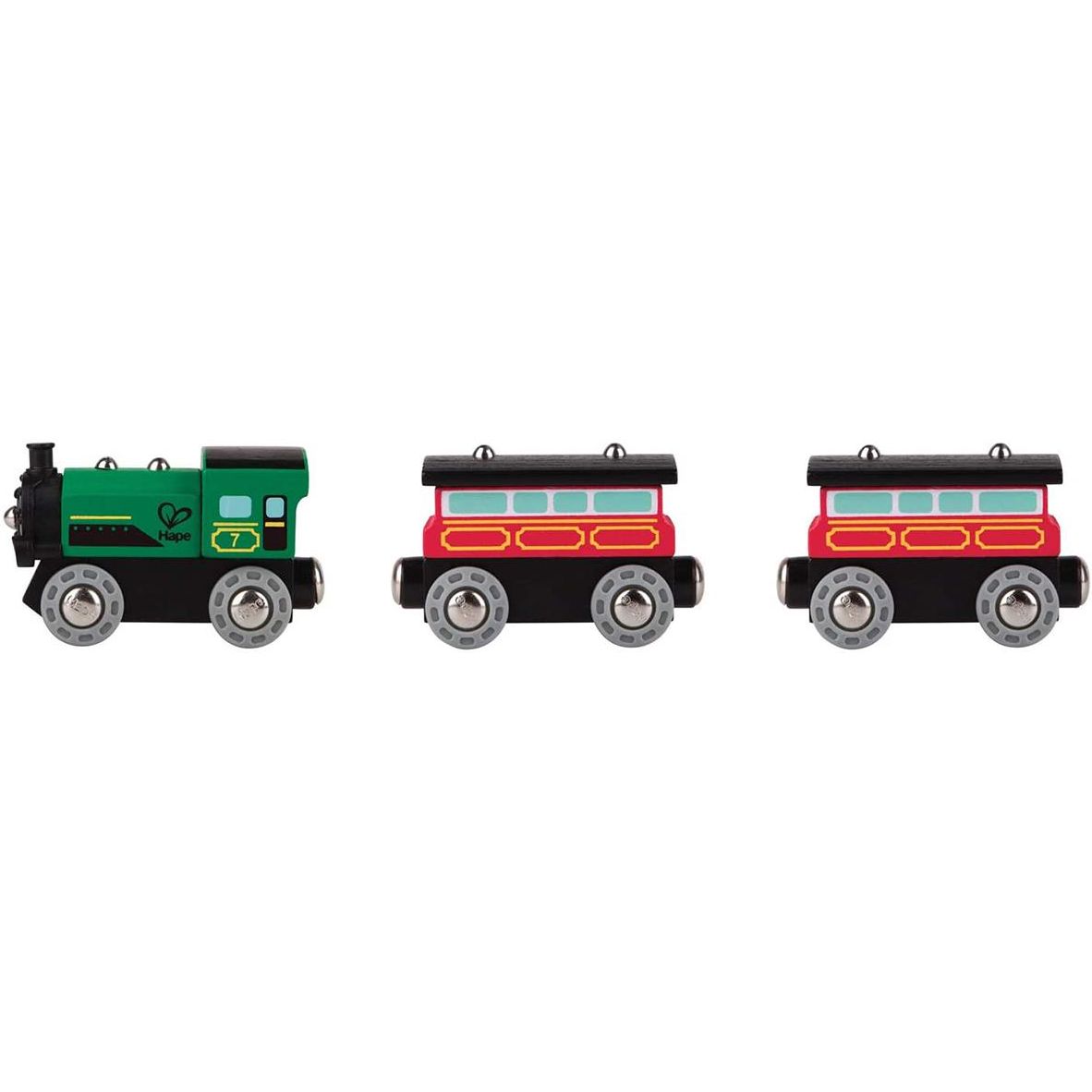 Набор для игрушечных железных дорог Hape Пассажирский поезд (E3719) - фото 2