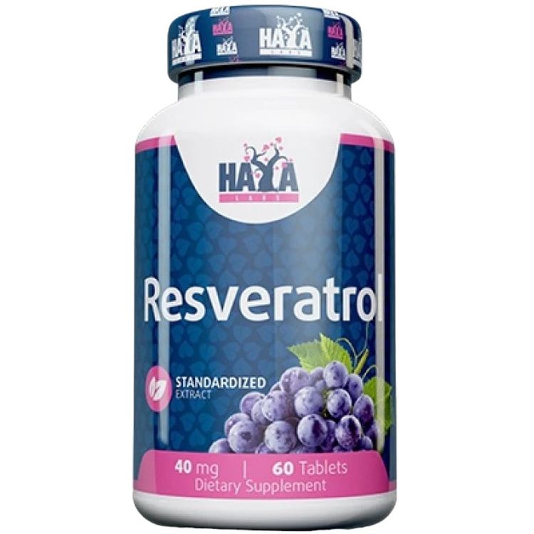 Ресвератрол Haya Labs Resveratrol 40 мг 60 таблеток (820431) - фото 1