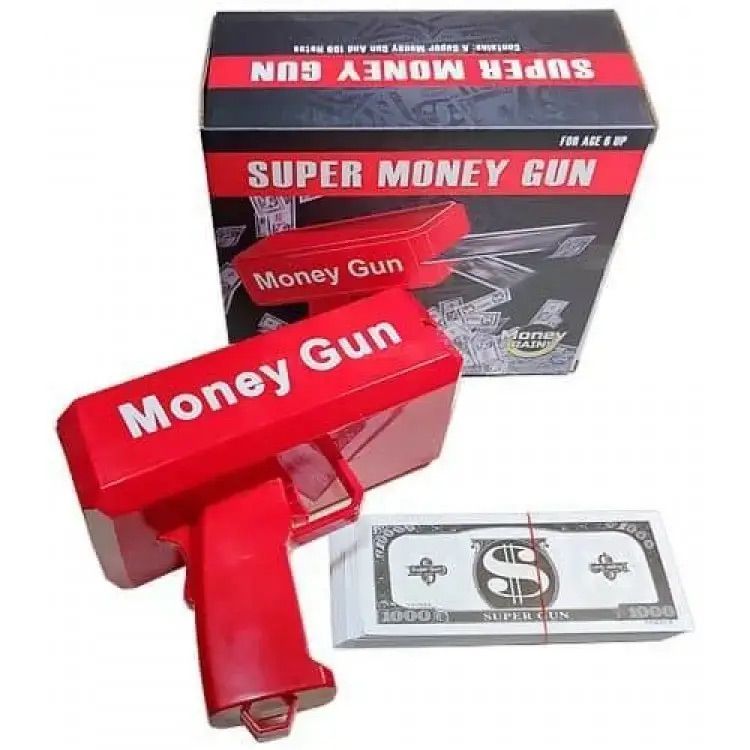Пистолет, стреляющий деньгами G-Toys Super Money Gun - фото 2