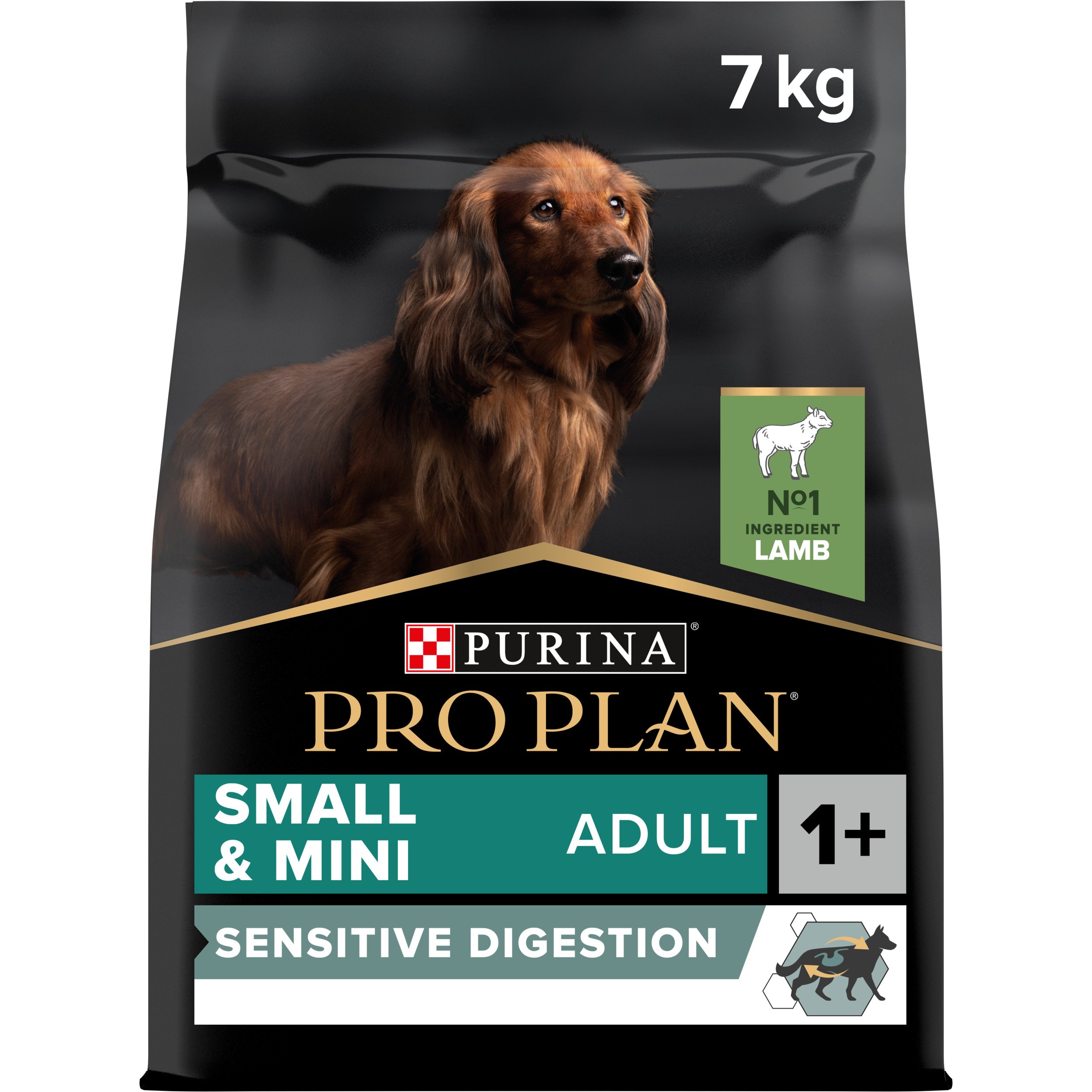 Сухий корм Purina Pro Plan Small&Mini Adult 1+ Sensitive Digestion для дорослих собак дрібних порід з чутливим травленням з ягням 7 кг (12392234) - фото 1