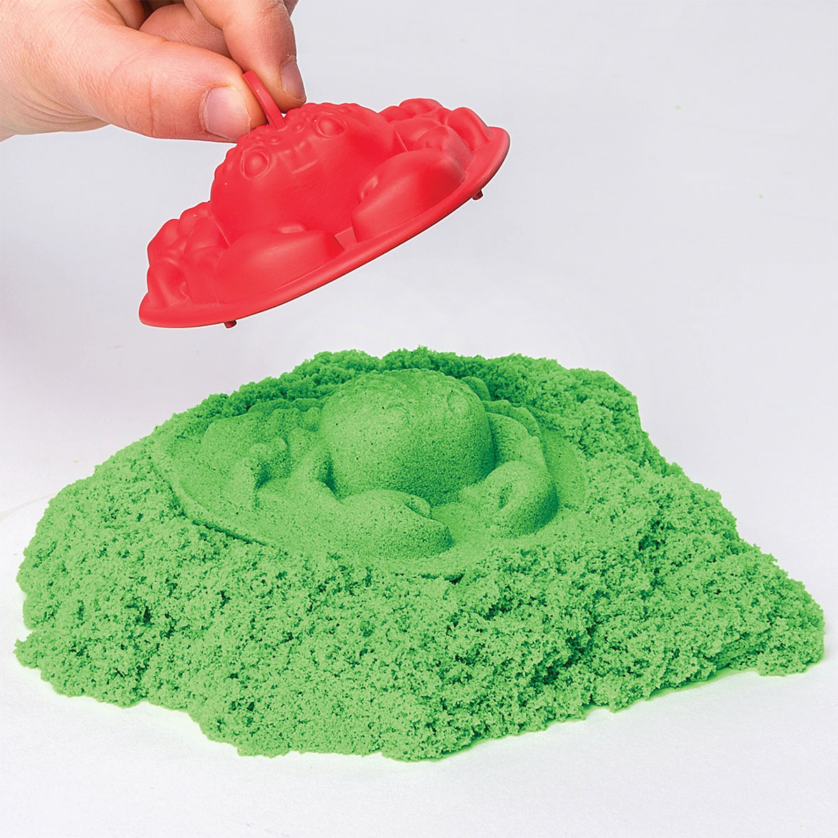 Набор песка для детского творчества Wacky-Tivities Kinetic Sand, зеленый, 454 г (71402G) - фото 6