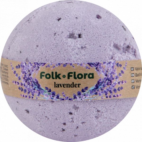 Бомбочка для ванни Folk & Flora Лаванда 130 г - фото 1