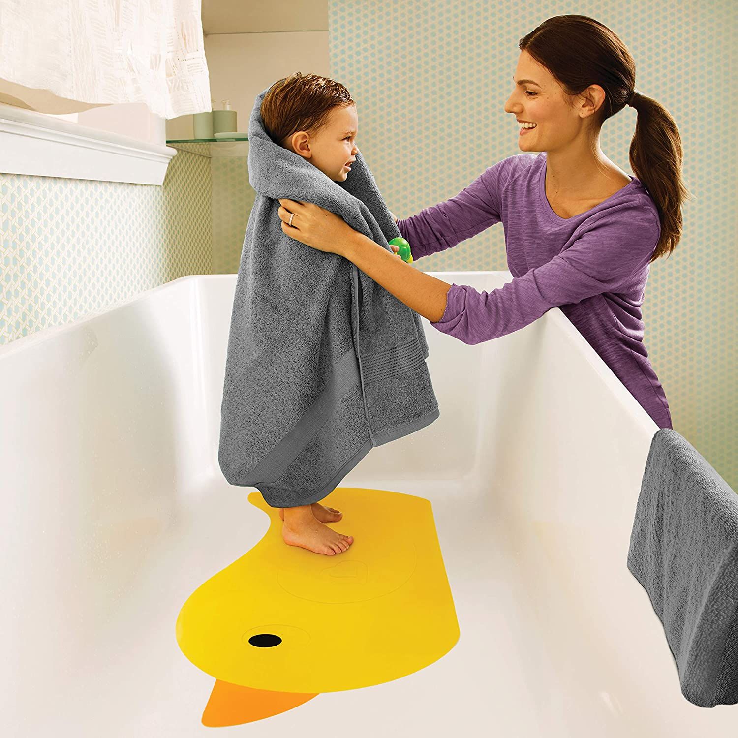 Протиковзний килимок для ванни Munchkin Quack (10887) - фото 4