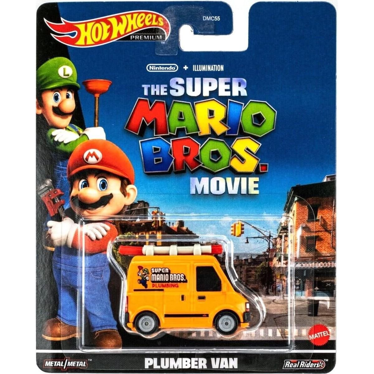 Коллекционная модель машинки Hot Wheels Автореплики Братья Марио в кино оранжевая (DMC55/HKC19) - фото 1