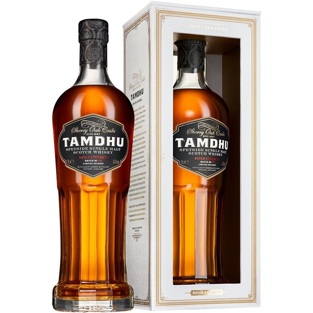 Виски Tamdhu Batch Strength 008 Single Malt Scotch Whisky 55.8% 0.7 л в подарочной упаковке - фото 1
