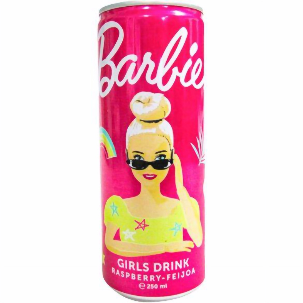 Безалкогольний газований напій The Drinks Barbie Girls зі смаком малини-фейхоа 250 мл - фото 1