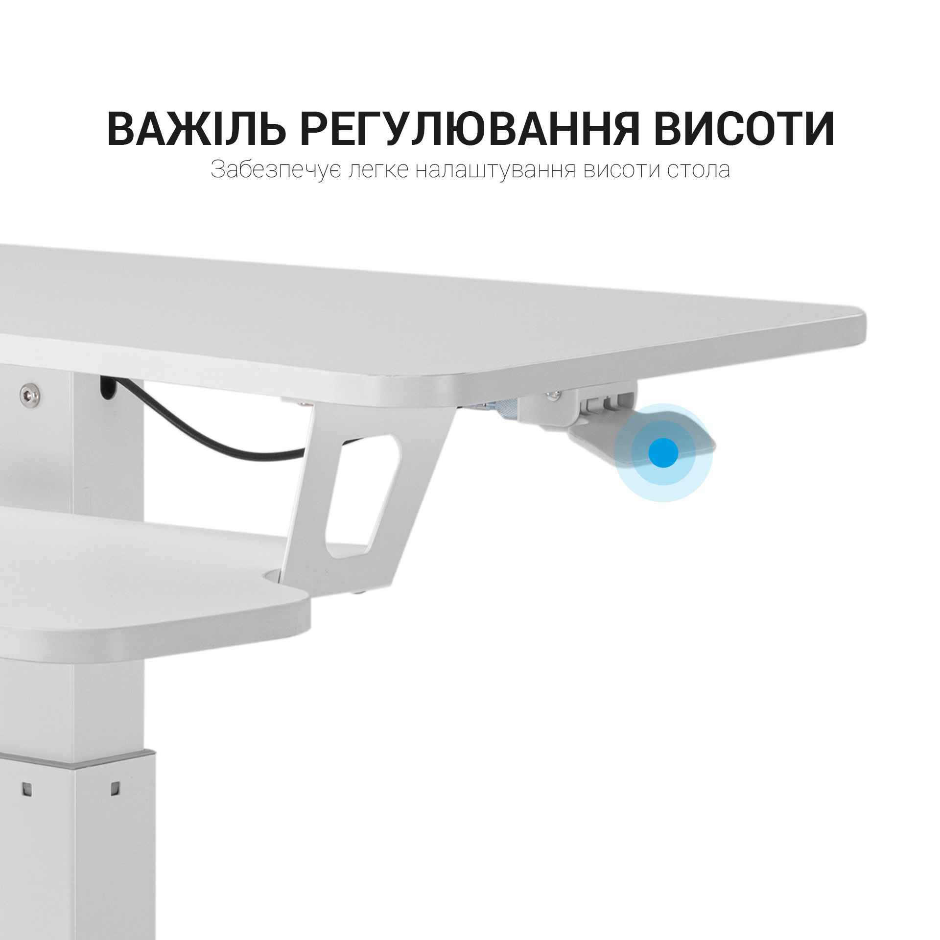 Мобильный рабочий столик OfficePro White (ODM460W) - фото 8