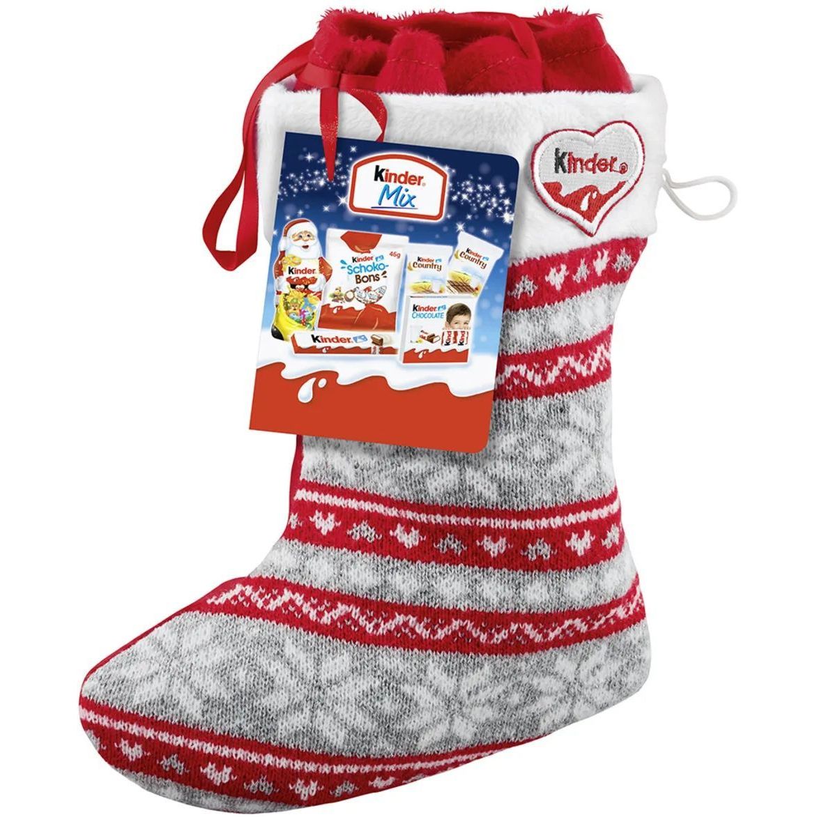 Набор сладостей Kinder Mix Рождественский носок 219 г (931460) - фото 1