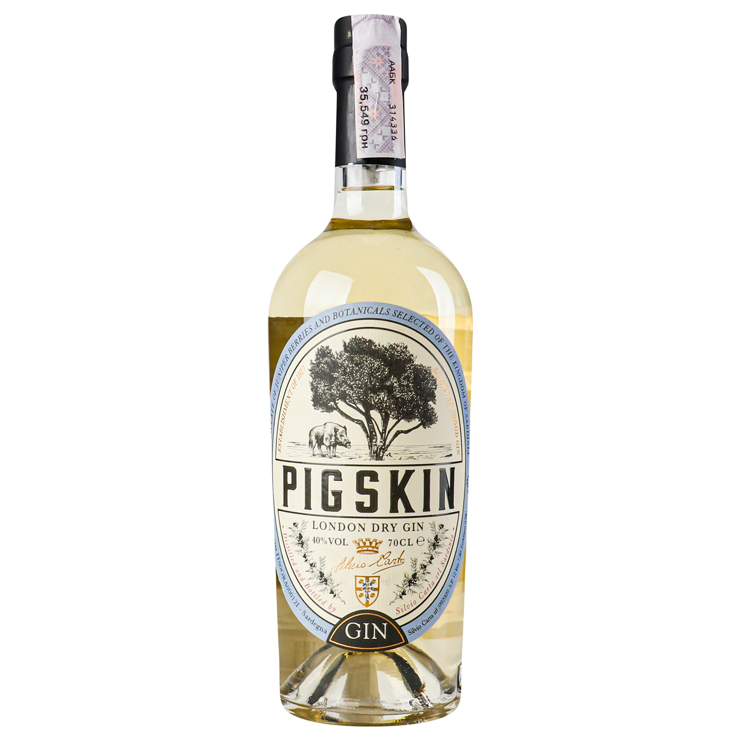 Джин Pigskin London Dry, 40%, 0,7 л (826539) - фото 1