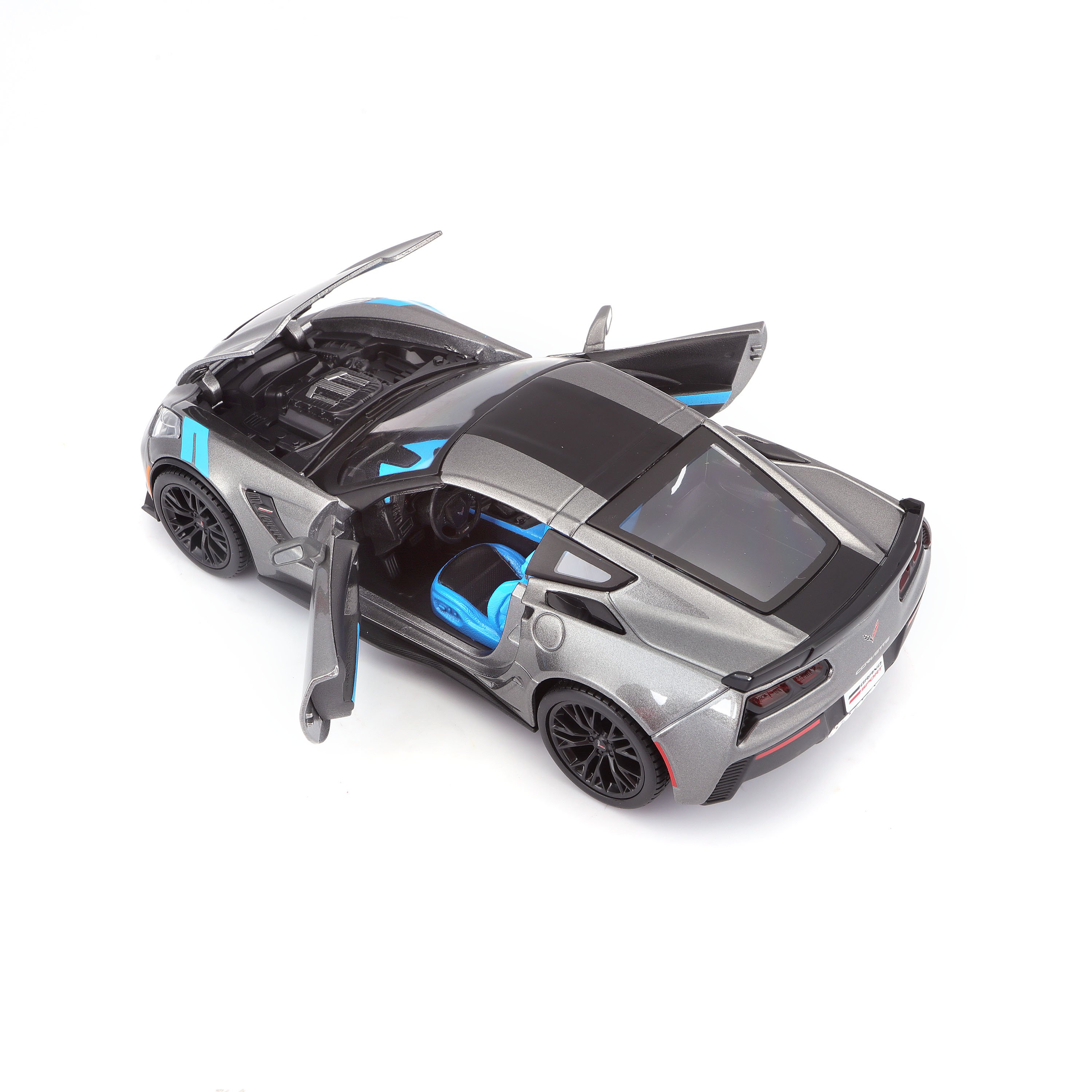 Игровая автомодель Maisto Corvette Grand Sport 2017, серый металлик, 1:24 (31516 met. grey) - фото 4