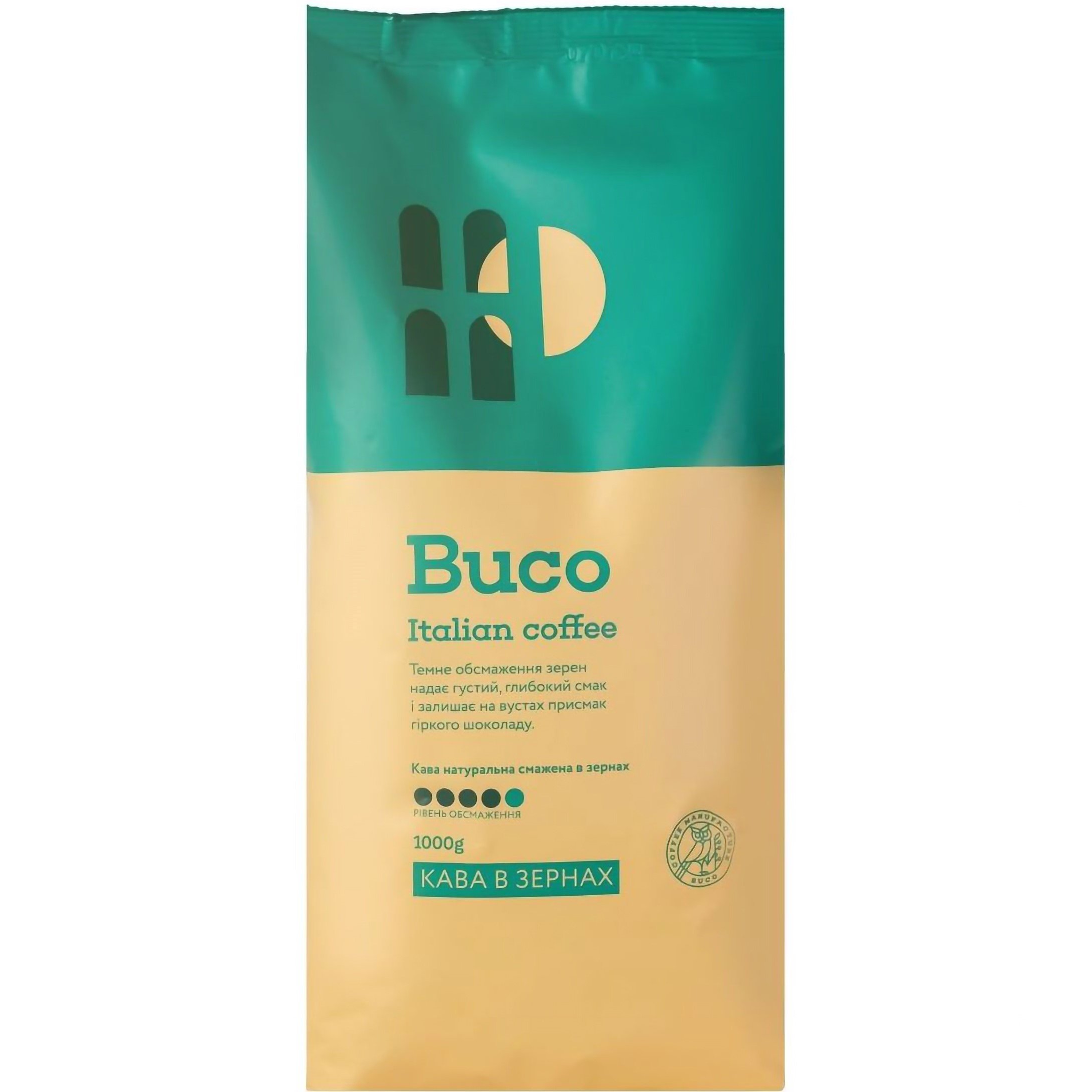 Кава в зернах Buco Italian coffee 1 кг (918359) - фото 1