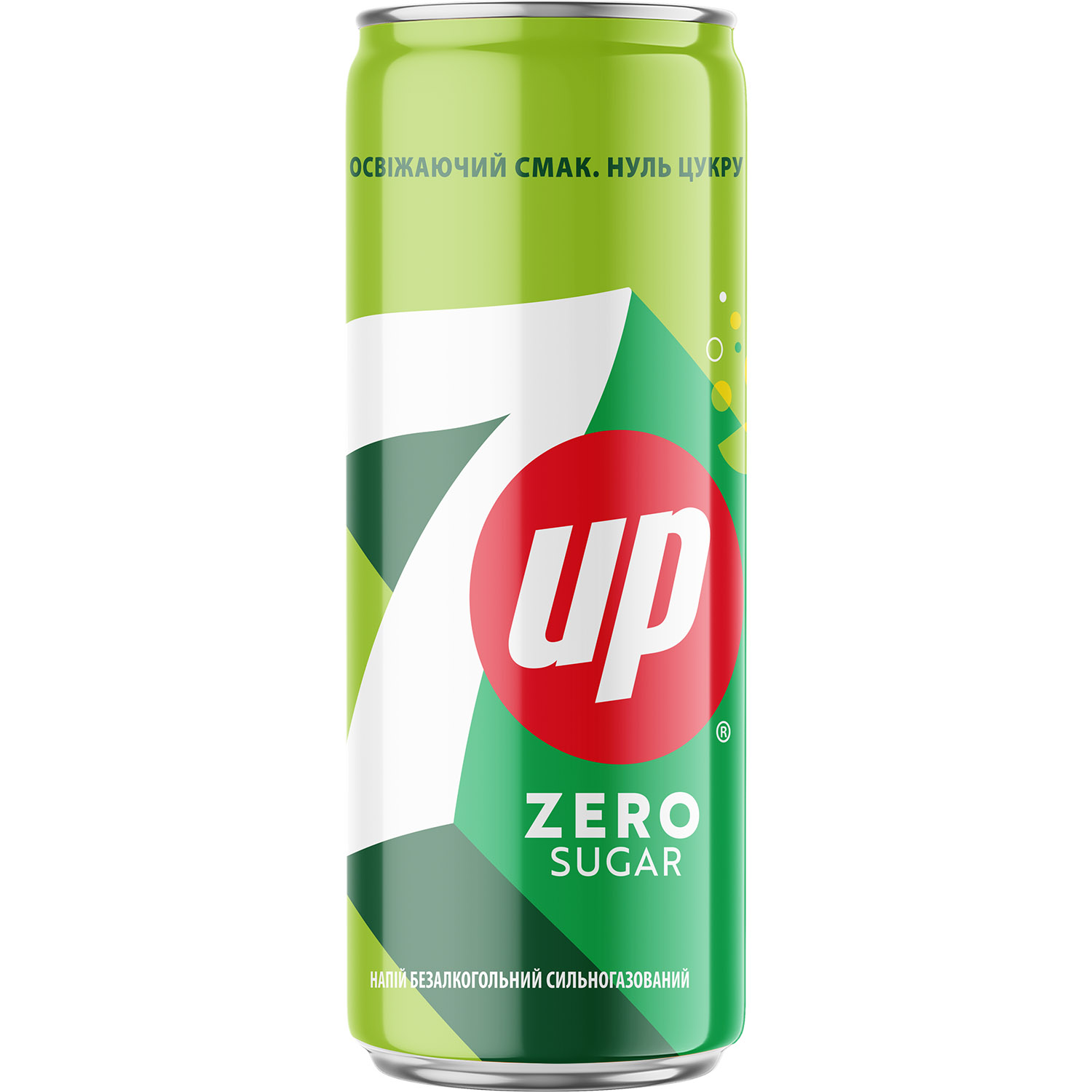 Напій 7up Zero Sugar безалкогольний сильногазований 0.33 л - фото 1