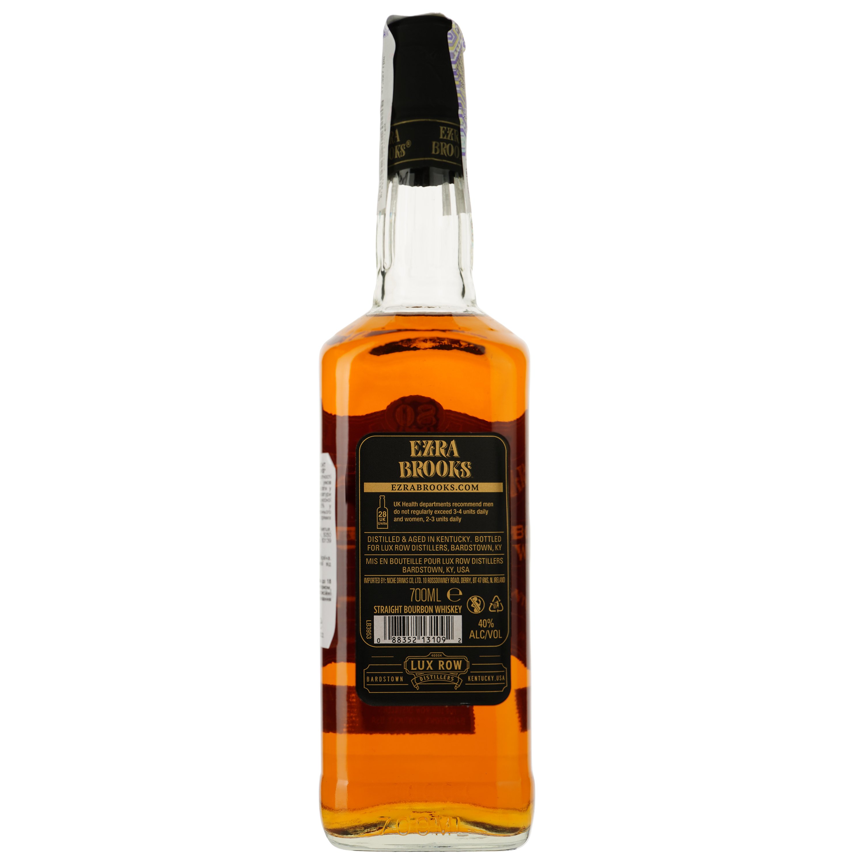 Виски Ezra Brooks Black Label Kentucky Bourbon, 40%, 0,7 л - фото 2