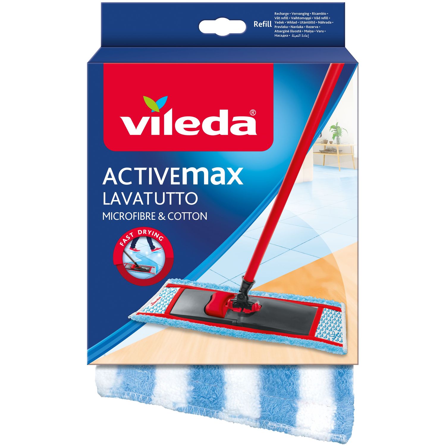 Змінна насадка для швабри Vileda Active Max (8001940006659) - фото 1