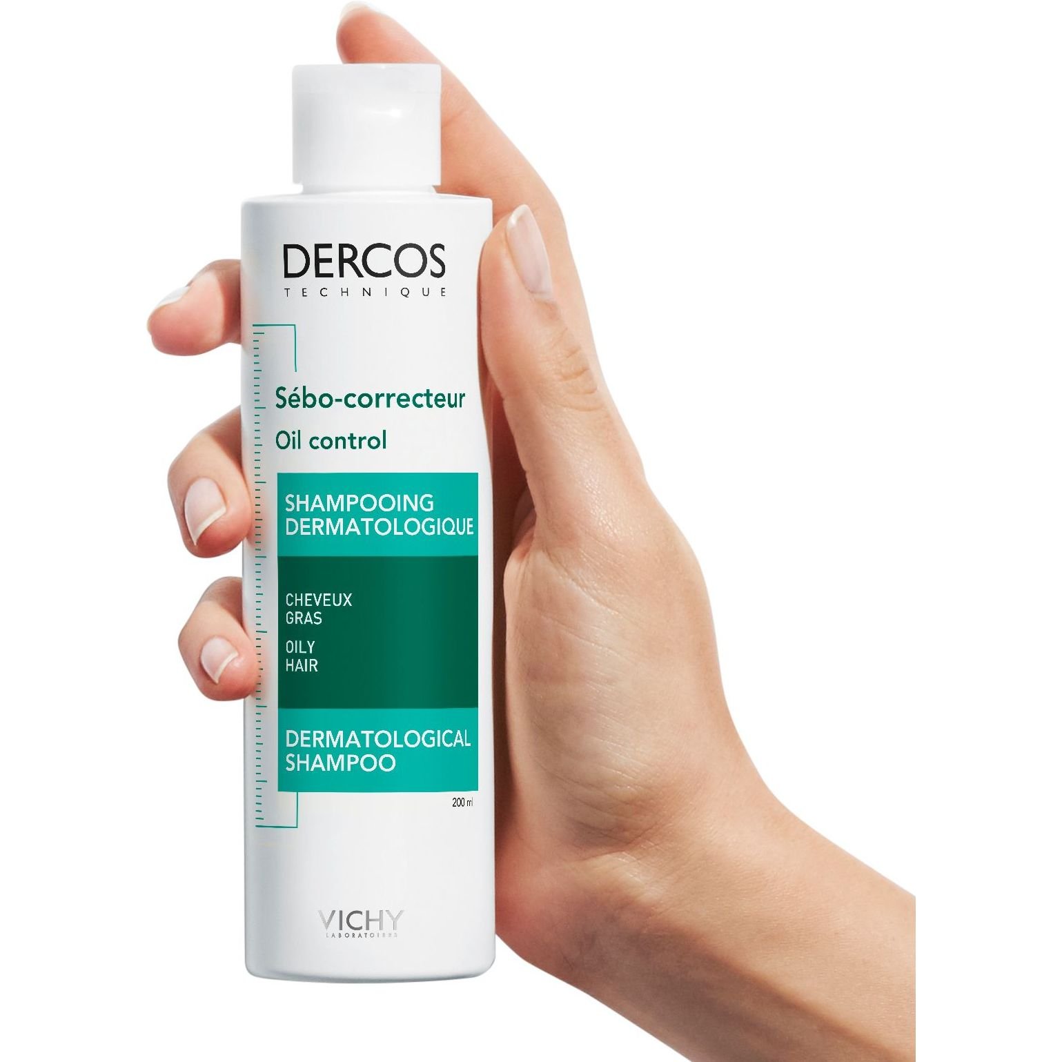 Шампунь для жирных волос Vichy Dercos Sebo-correcteur Oil Control Dermatological Shampoo 200 мл - фото 6