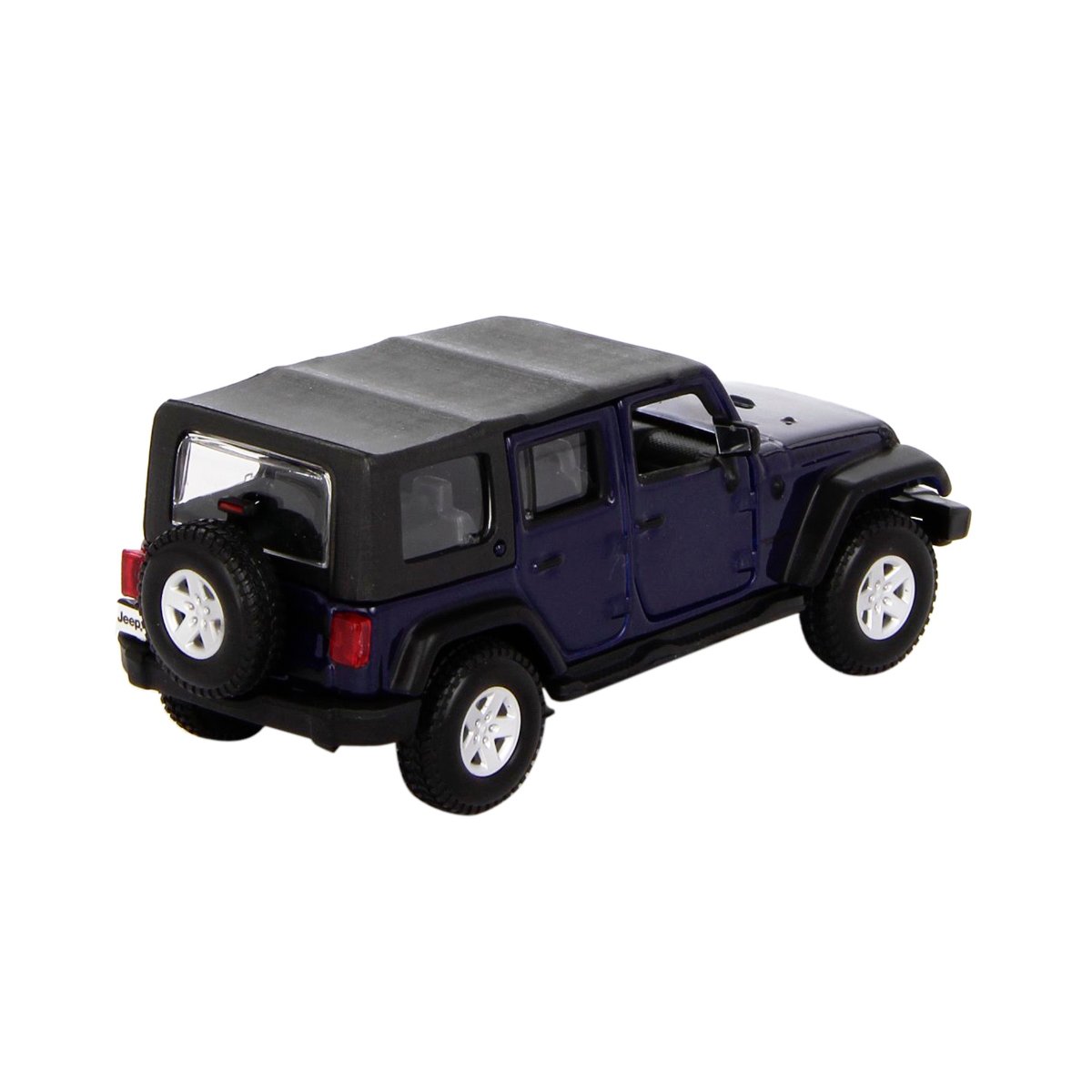 Автомодель Bburago Jeep Wrangler Unlimited Rubicon 1:32 темно-синяя (18-43012) - фото 3