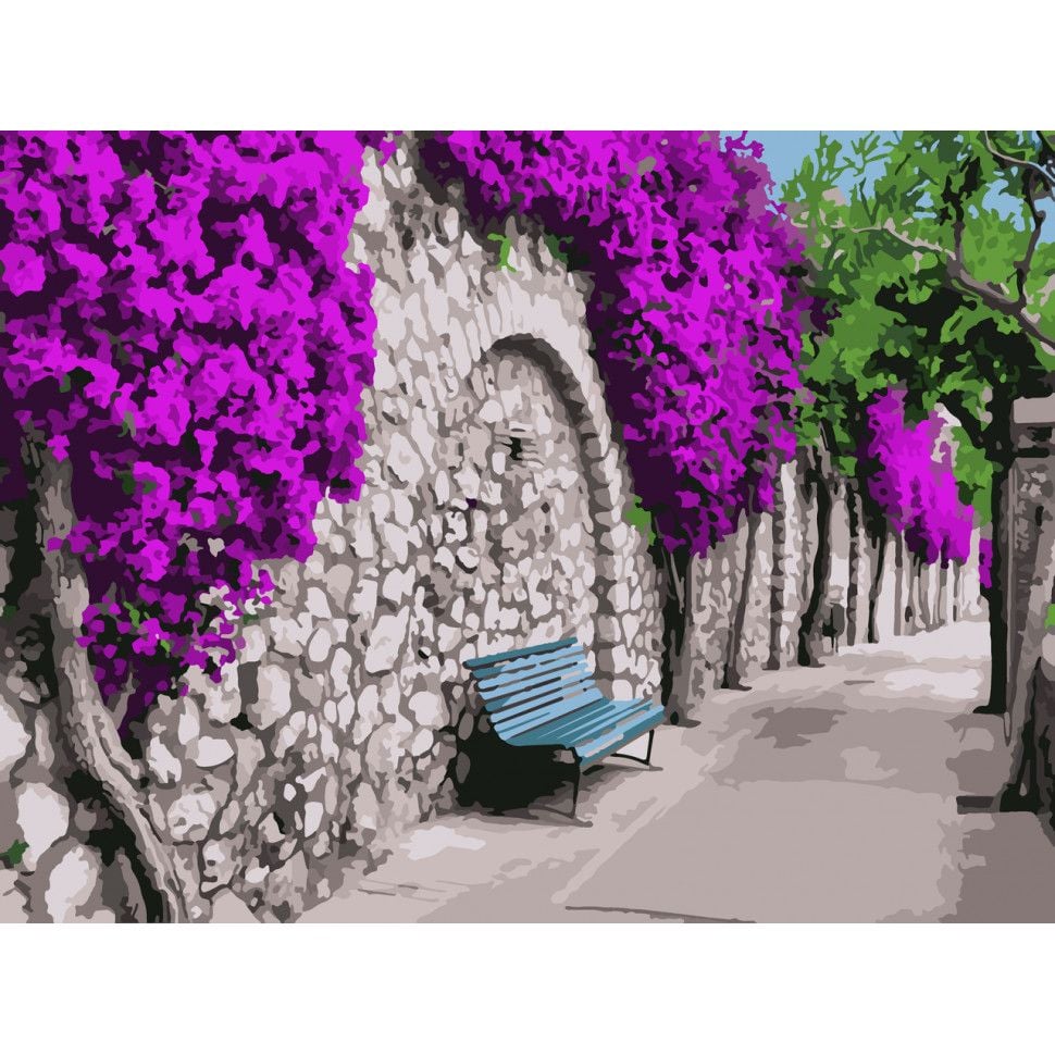 Картина за номерами ArtCraft Бугенвіллія в Афінах 40x50 см (10522-AC) - фото 1