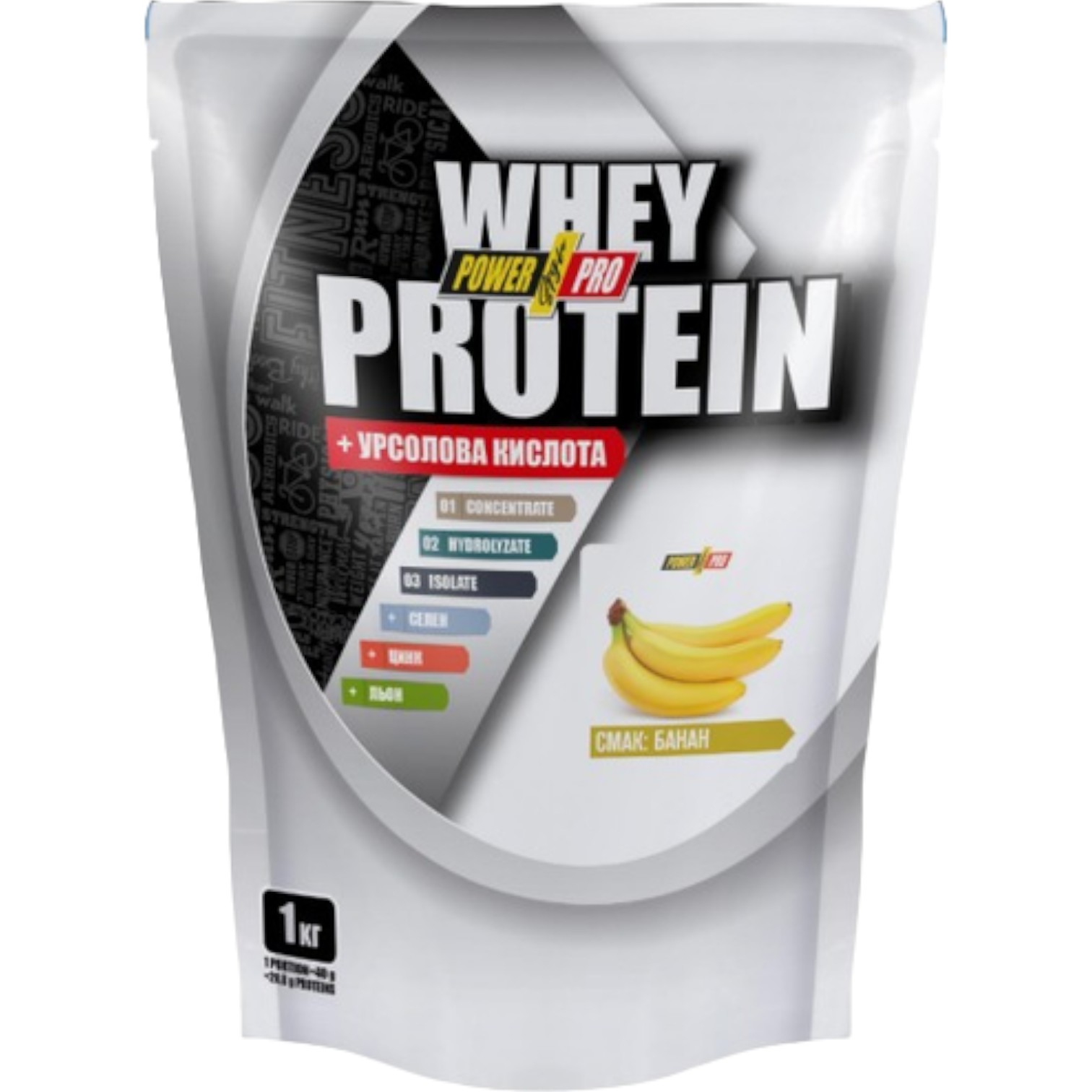 Протеин Power Pro Whey Protein банан 1 кг - фото 1