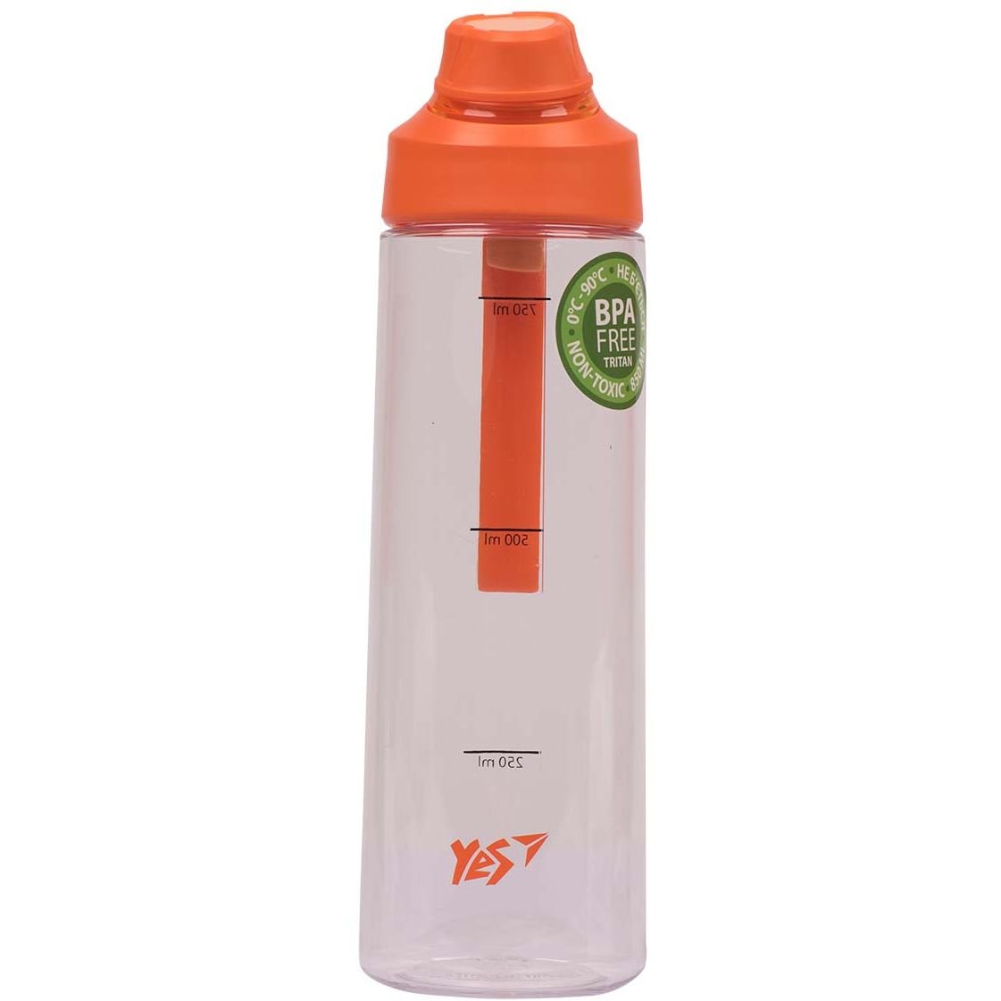 Пляшка для води Yes, 850 мл, помаранчева (707622) - фото 1