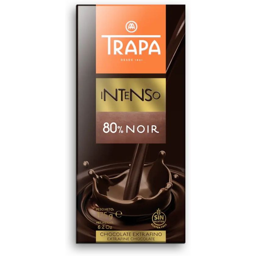 Шоколад черный Trapa Intenso, 175 г - фото 1