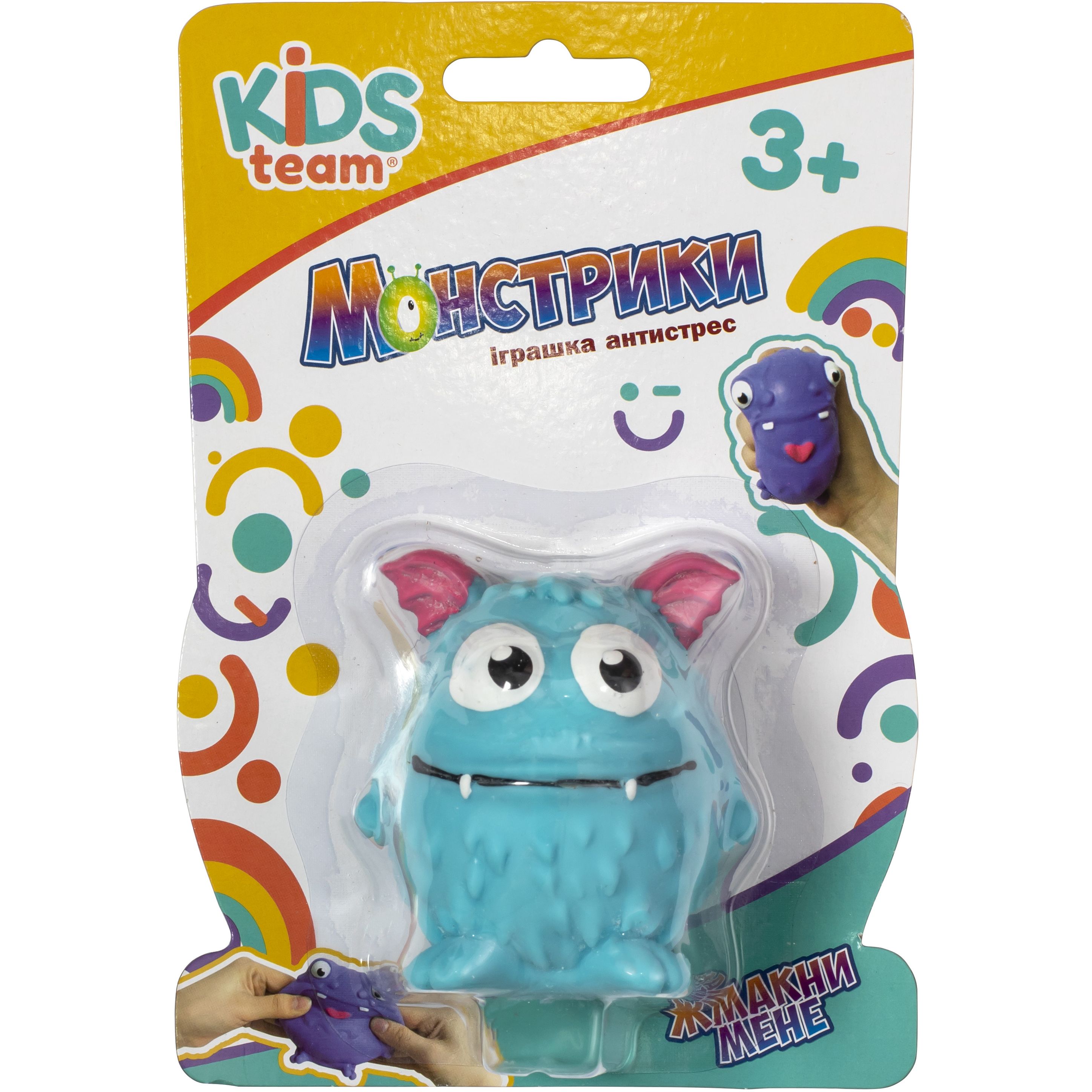 Игрушка-антистресс Kids Team Antistress Монстрик Маршмелоу Голубая бирюза (CKS-10775) - фото 2