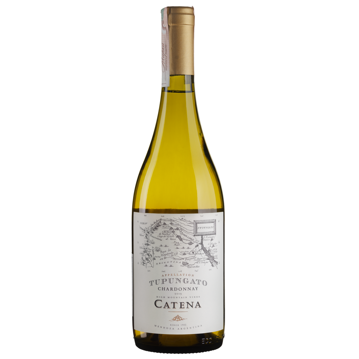 Вино Catena Zapata Appellation Tupungato Chardonnay, біле, сухе, 0,75 л - фото 1