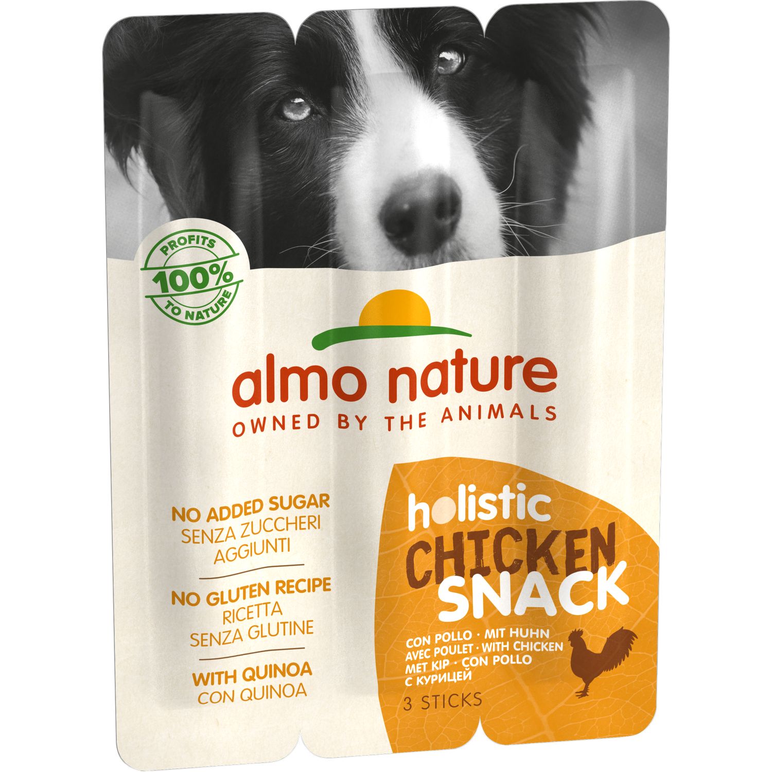 Уценка. Лакомство для собак Almo Nature Holistic Snack Курица, 30 г Срок годности до 13.06.2024 - фото 1