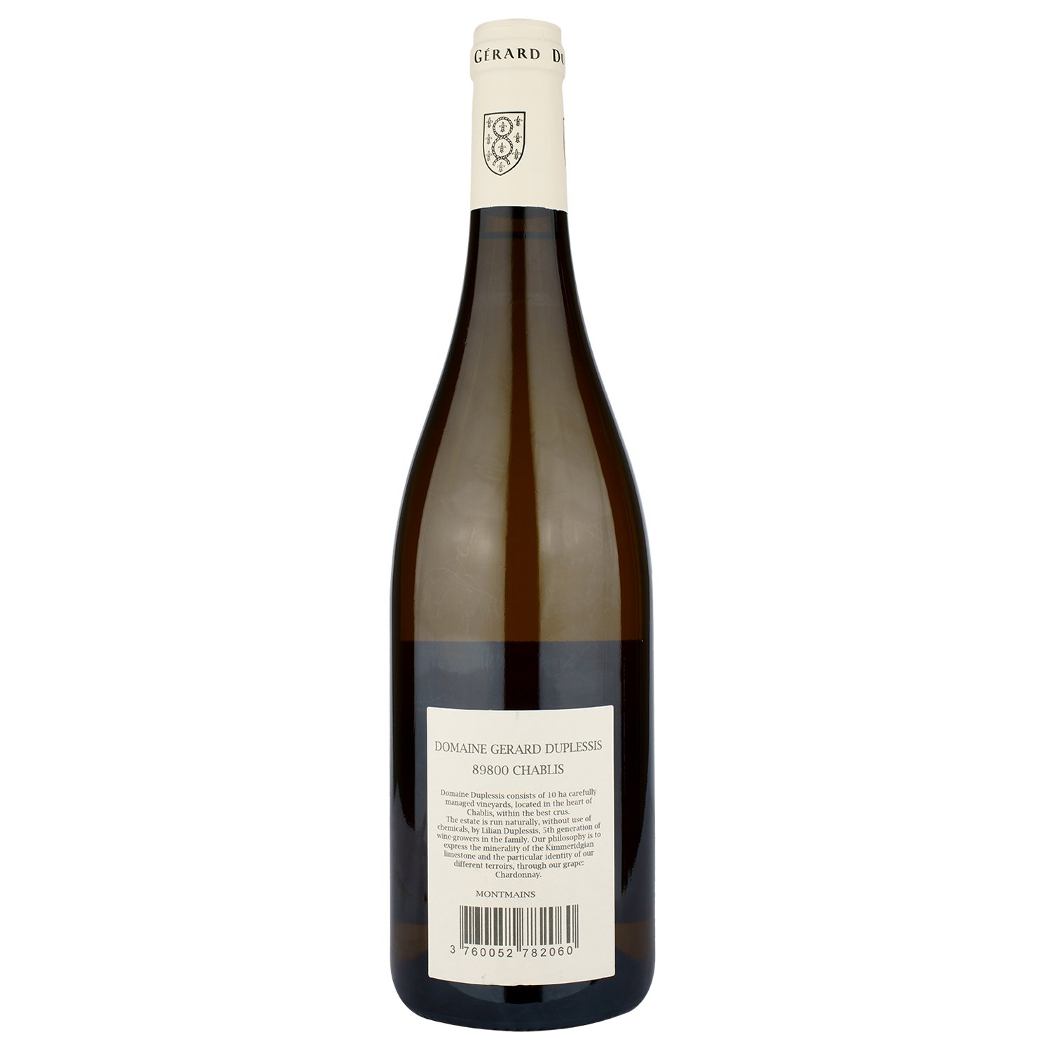 Вино Gerard Duplessis Chablis Premier Cru Montmains 2020, біле, сухе, 0,75 л (R4414) - фото 2