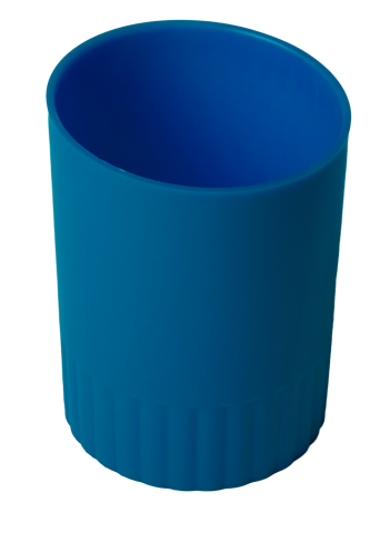 Стакан для канцелярського приладдя Buromax Jobmax, синій (BM.6351-02) - фото 1