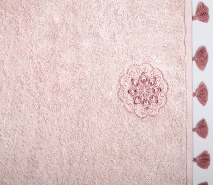 Полотенце Irya Covel pudra, 90х50 см, светло-розовый (svt-2000022252812) - фото 2