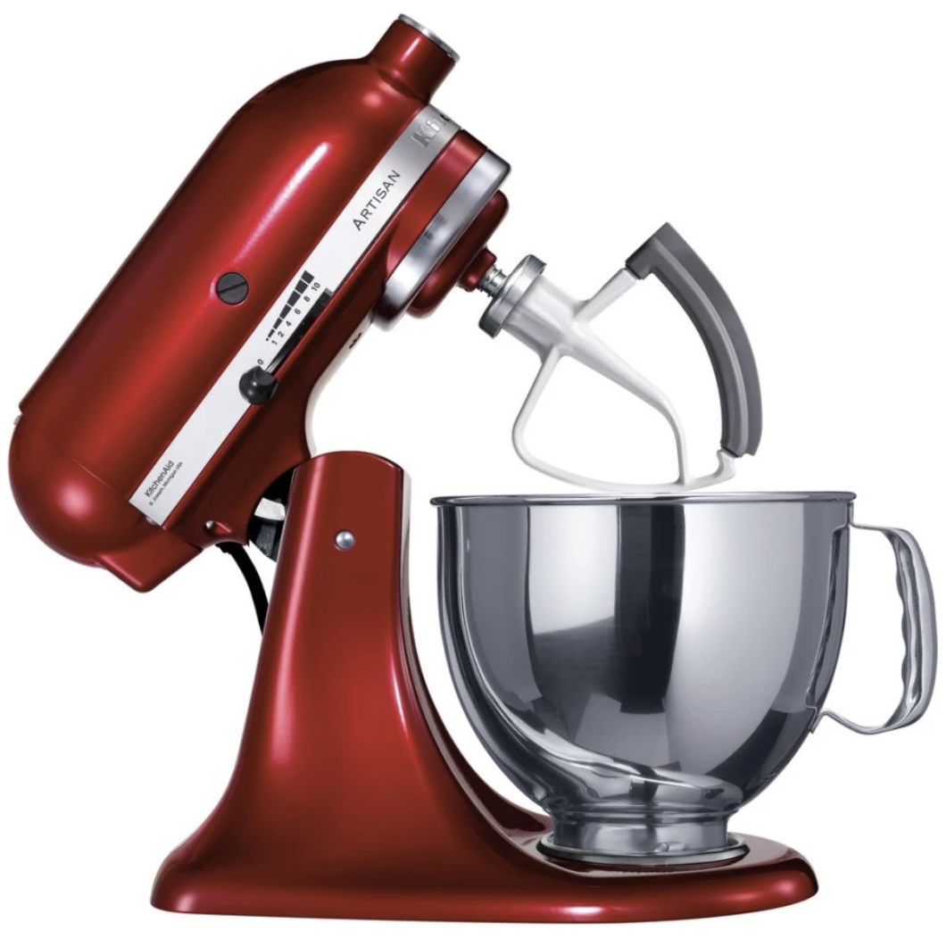 Насадка-лопатка KitchenAid с гибким ребром для чаши 4.8л, 4.7л, 4.3л, 3л белая (5KFE5T) - фото 2