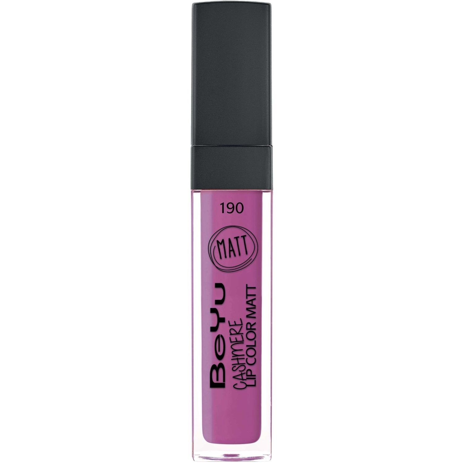 Блиск для губ BeYu Cashmere матовий відтінок 190 Pink Seduction 6.5 мл - фото 1
