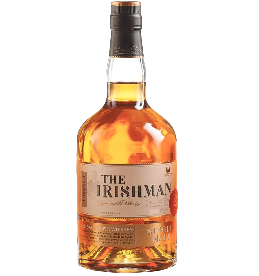 Віскі The Irishman Single Malt Irish Whiskey, 40%, 1 л (831019) - фото 1