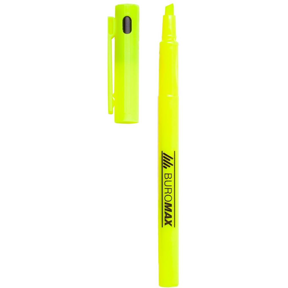 Текст-маркер Buromax Neon тонкий желтый (BM.8907-08) - фото 2