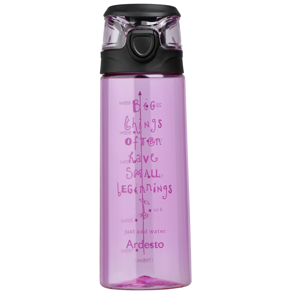 Бутылка для воды Ardesto Big Things, 0,7 л, розовый (AR2206PR) - фото 1