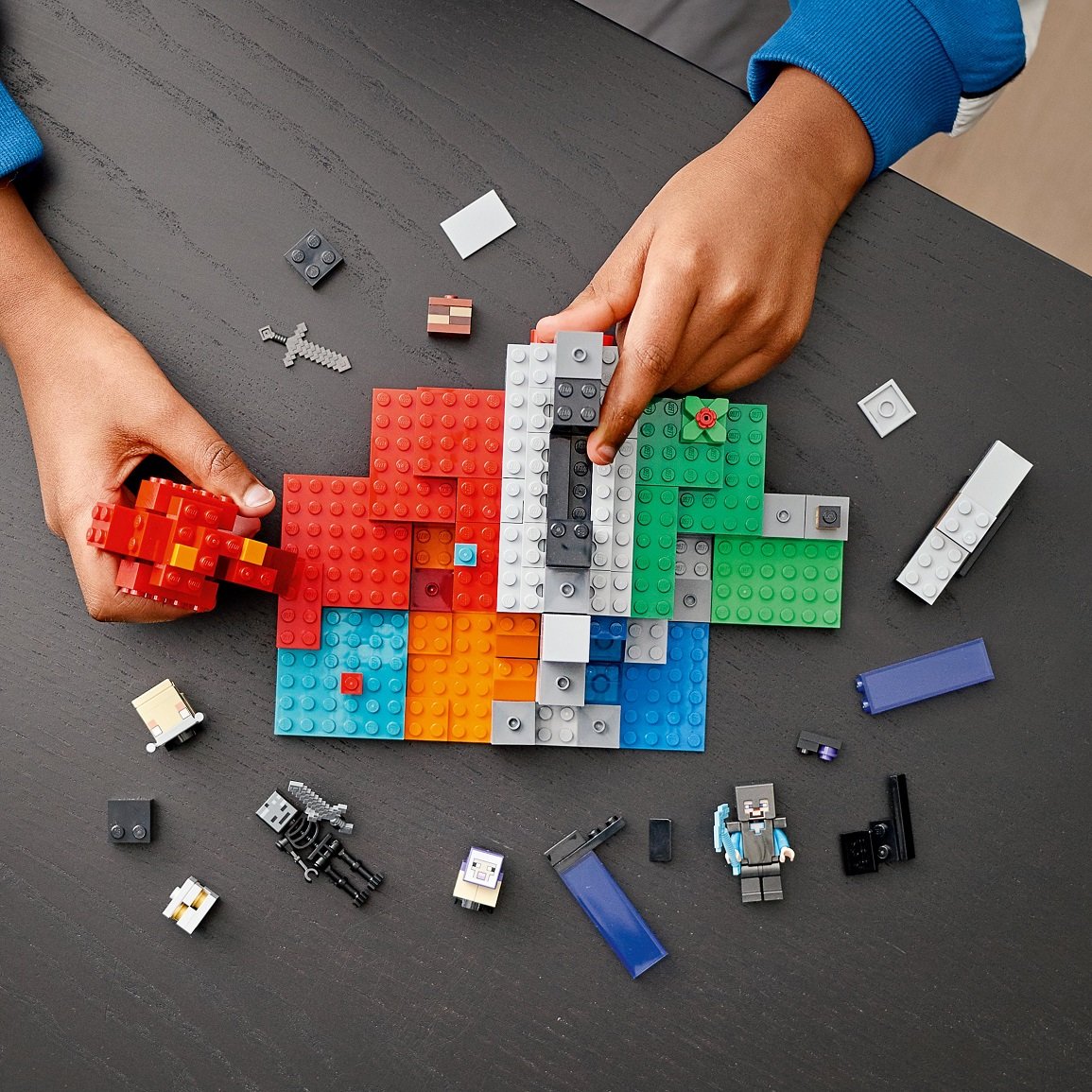 Конструктор LEGO Minecraft Зруйнований портал, 316 деталей (21172) - фото 8