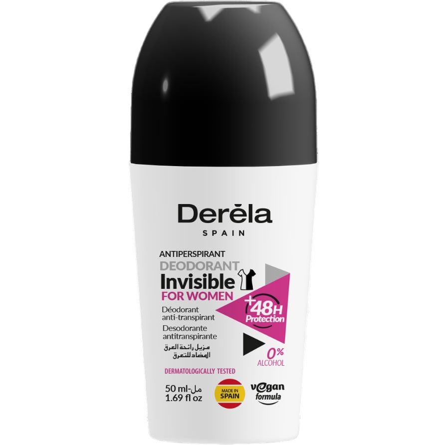 Дезодорант роликовий Derela Invisible, 50 мл - фото 1