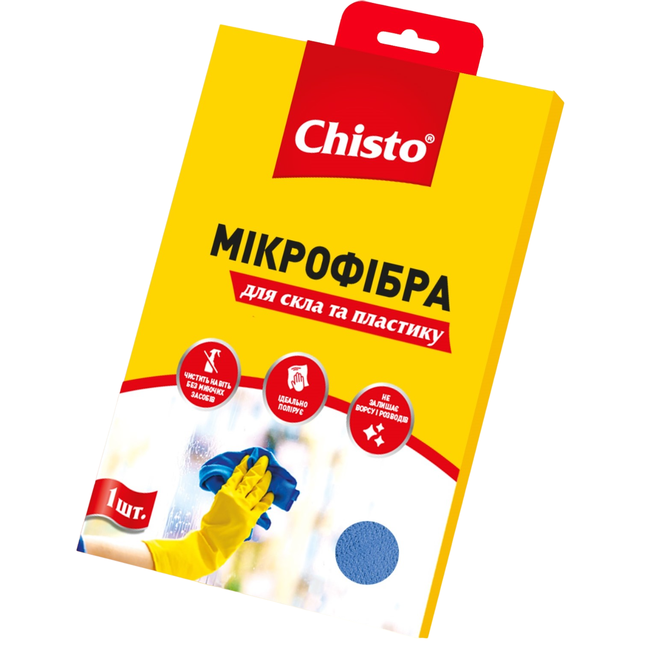 Серветка з мікрофібри Chisto для вікон та пластику - фото 1