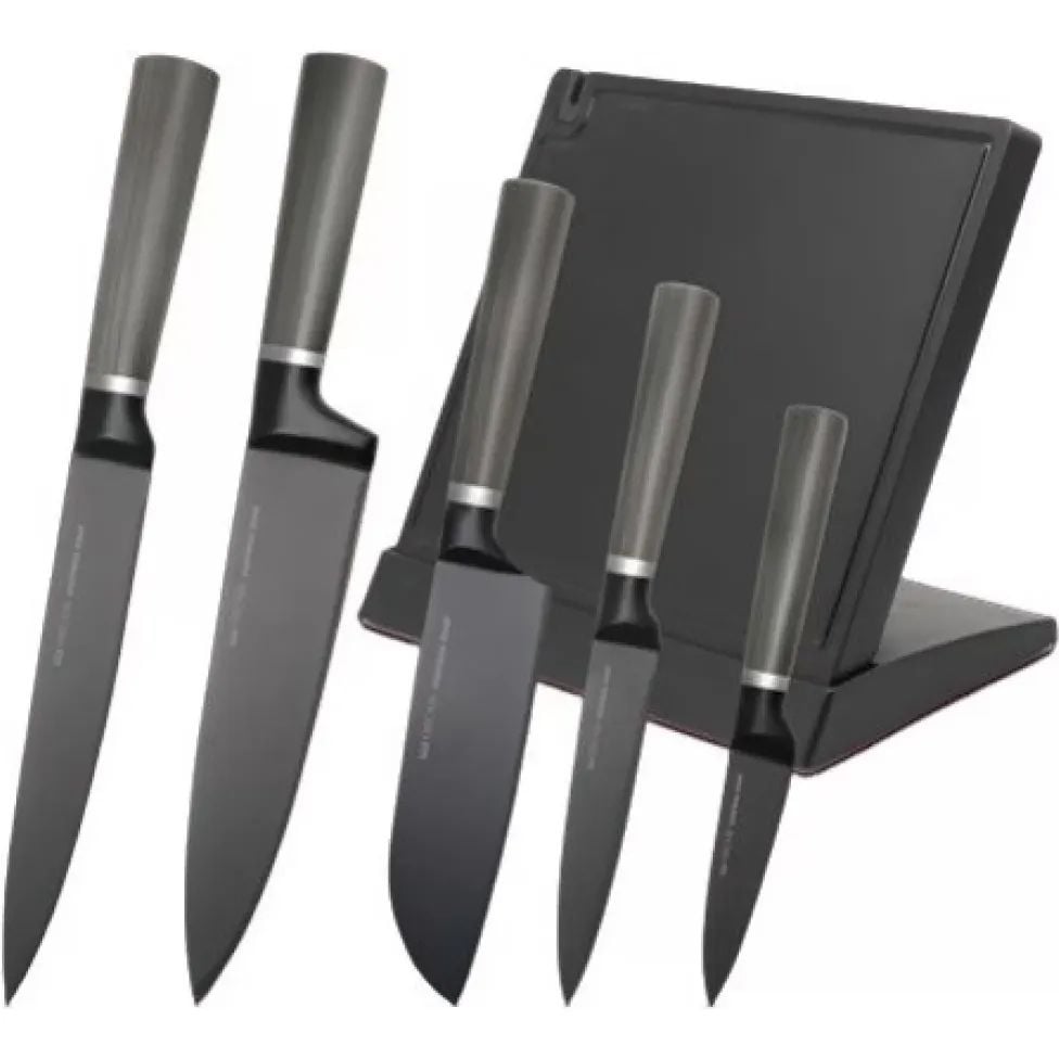 Набір ножів Oscar Master з обробною дошкою (OSR-11002-6). - фото 1